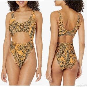 BCBGGeneration Floral One-Piece Swimsuit